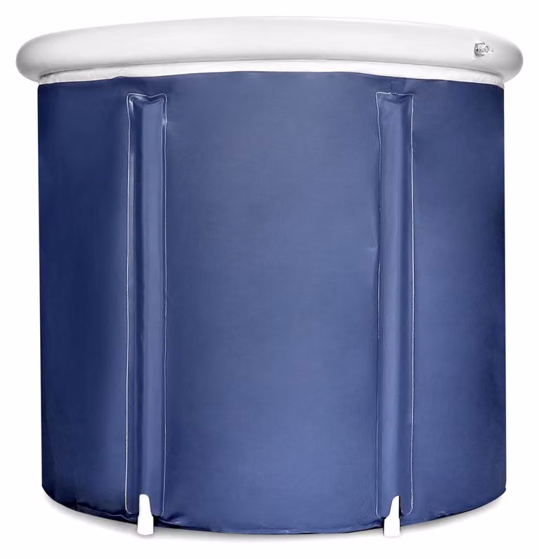 Vasca da bagno pieghevole, gonfiabile, 75 x 75 cm, per adulti, da utilizzare in casa