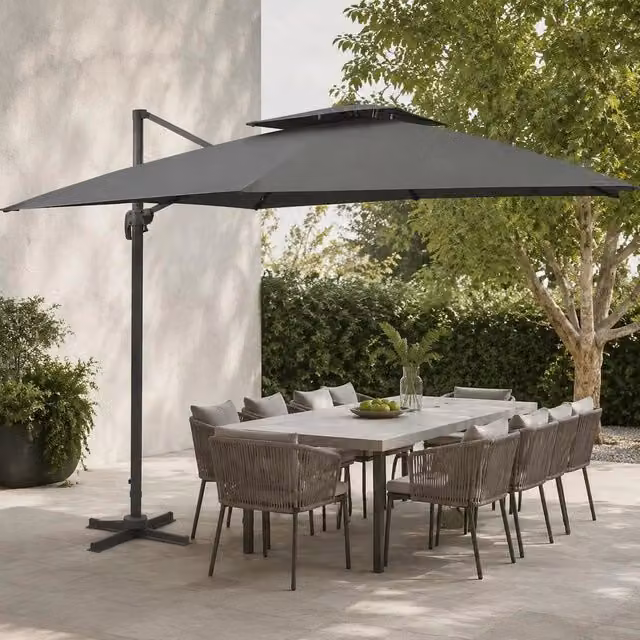 Parasol With Ventilation 300x300 Cm Anthracite