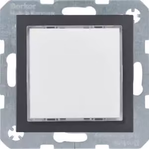 Berker 29531606 Lampada di segnalazione a LED, illuminazione bianca, antracite, opaca Berker S.1/B.3/B.7