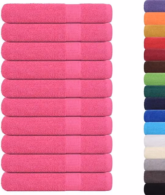 Asciugamani FROGN 10 pz | Teli per bagno Rosa 100x200 cm 360 g/m2
