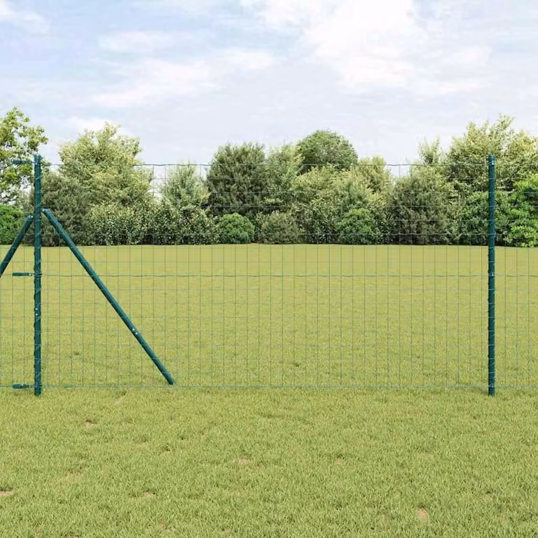 Maison Exclusive - Recinzione con Posto Grigio 1 x 25 m Acciaio