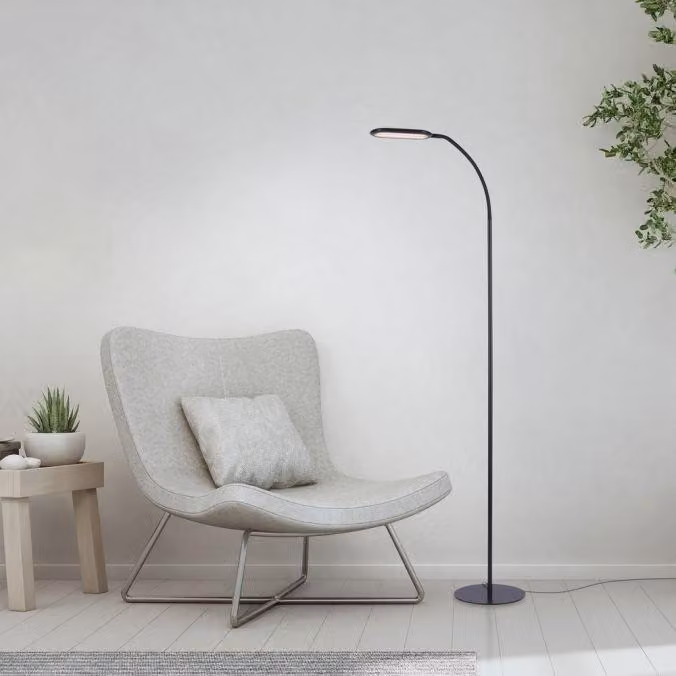 JUST LIGHT KELLY Lampada da terra a LED CCT dimmerabile 7W nera 14406-18
