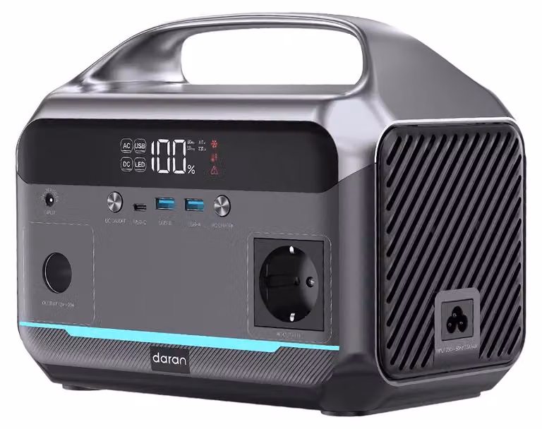 Centralina portatile - NEO300L - Batteria LiFePO4 da 288 Wh - Onda sinusoidale pura da 350 W - Potenza di picco da 600 W - Ingresso solare da 100 W - Porta USB-C PD da 60 W