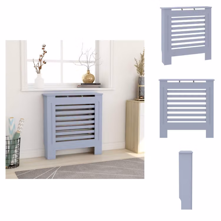 vidaXL Copriradiatore MDF grigio 78 cm - Accessori per radiatori