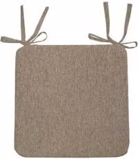 Cuscino seduta Olibò in misto cotone beige con fodera sfoderabile L/P/H: 43 x 43 x 5 cm