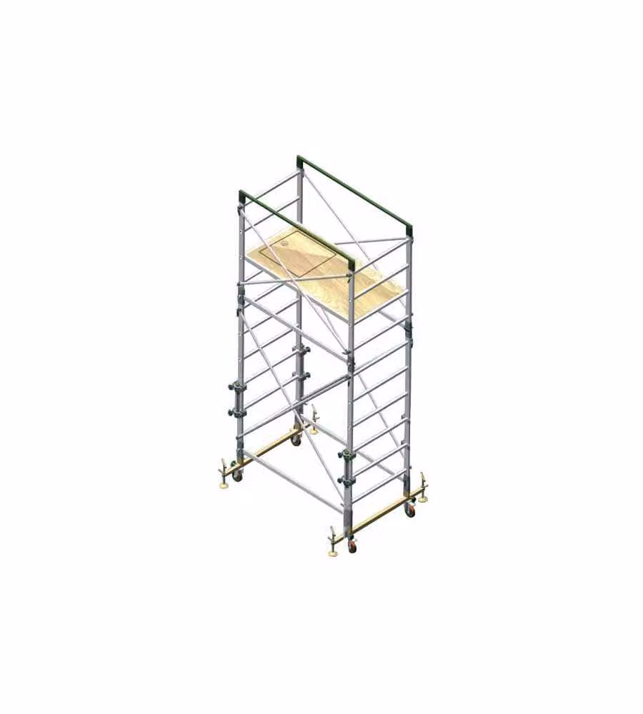 Trabattello in alluminio Facal Alumito arancione e argento H: 335 cm
