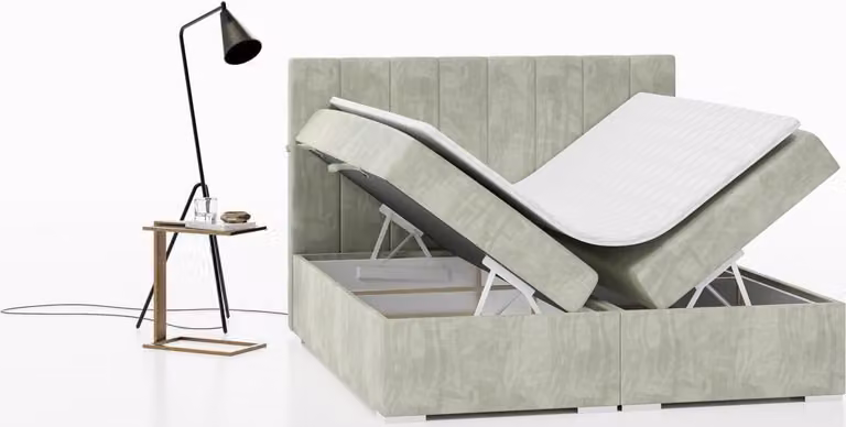 Luxus Bett Polstermöbel Schlafzimmer Boxspringbett Design Doppelbett