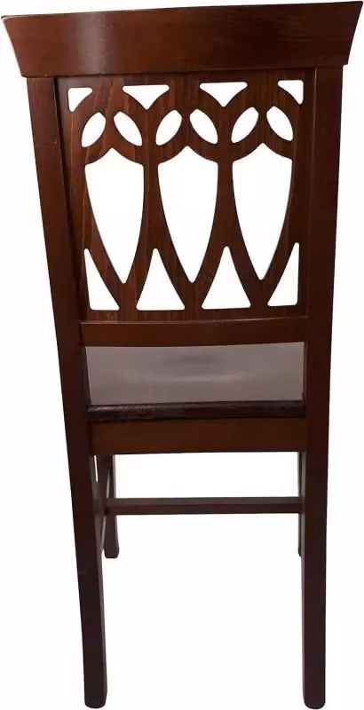 Sedia classica in legno di faggio color noce Mobili 2G L/P/H: 43 x 45 x 91 cm – 4