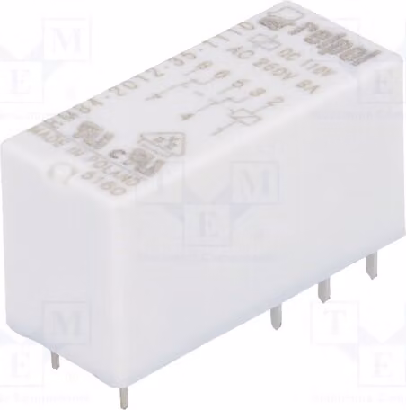 1 relè: bobina elettromagnetica, 110 VDC, 8 A / 250 VAC, 8 A, modello RM84-2012-35-1110, Ele 0