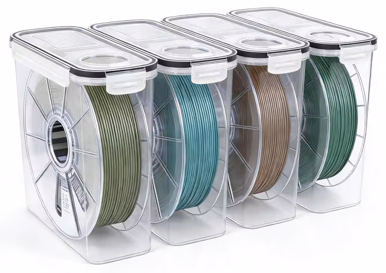 Omgoods - Contenitori per filamenti con coperchio ermetico - confezione da 4