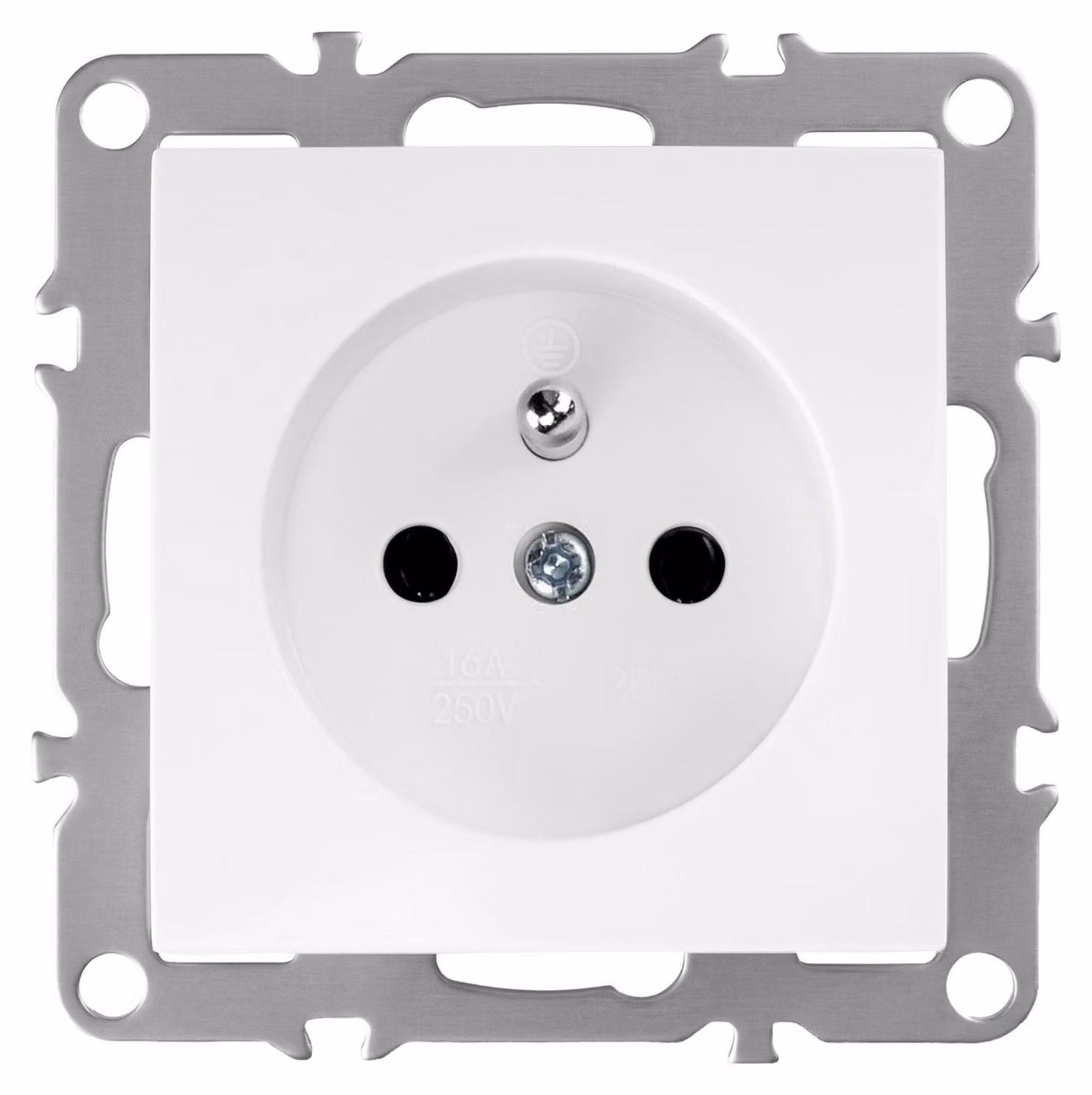 Presa Singola Con Messa A Terra Toolight Oste Jnh001-G White