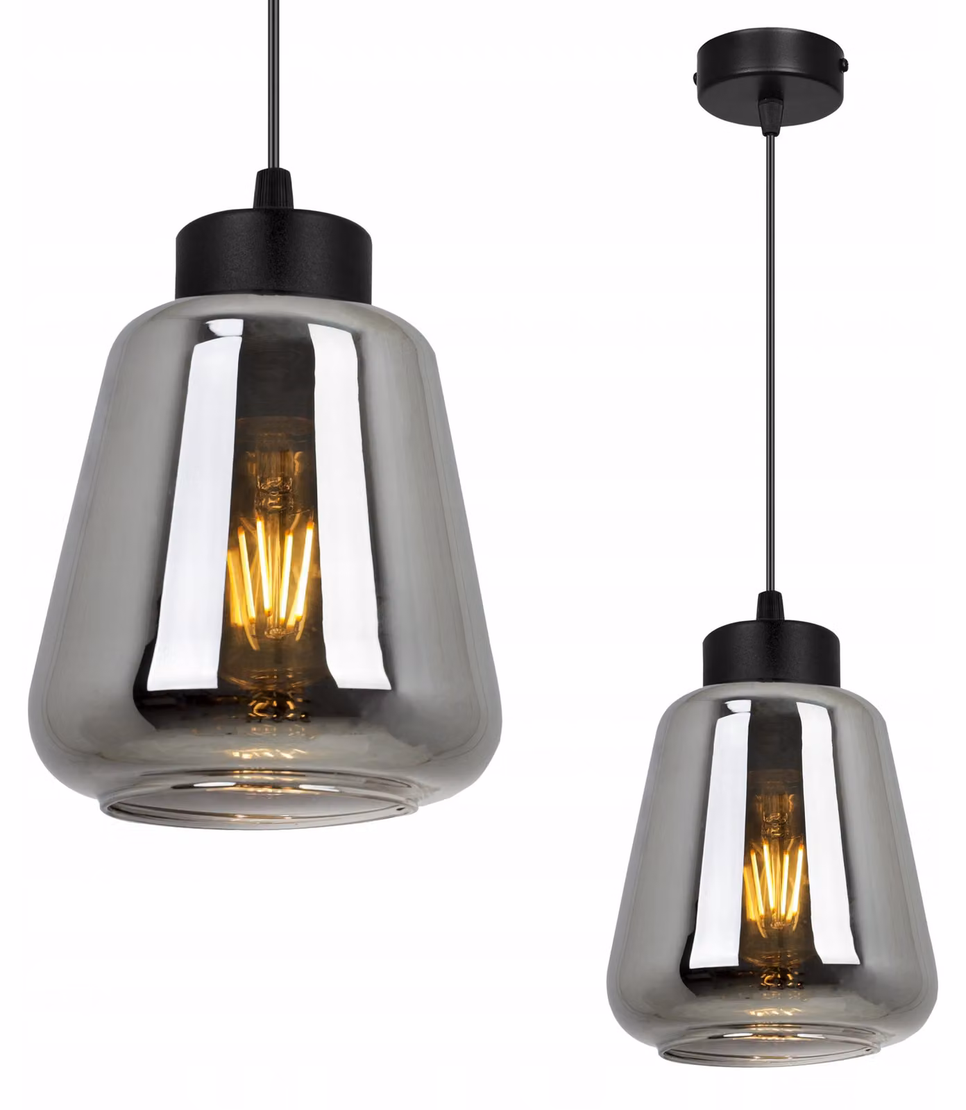 Moderna Ed Elegante Lampada A Sospensione Con Paralume In Vetro