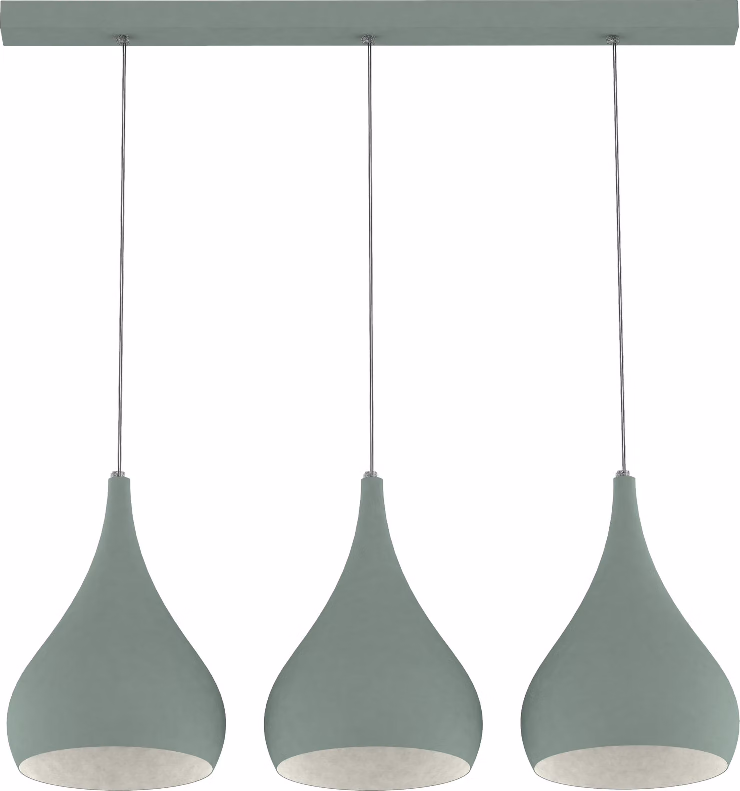 Lampada A Sospensione Calice Linear X3 Bicolore Opaca