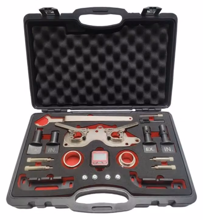 Set di strumenti per la regolazione della fasatura del motore, con inclinometro di precisione - metallo