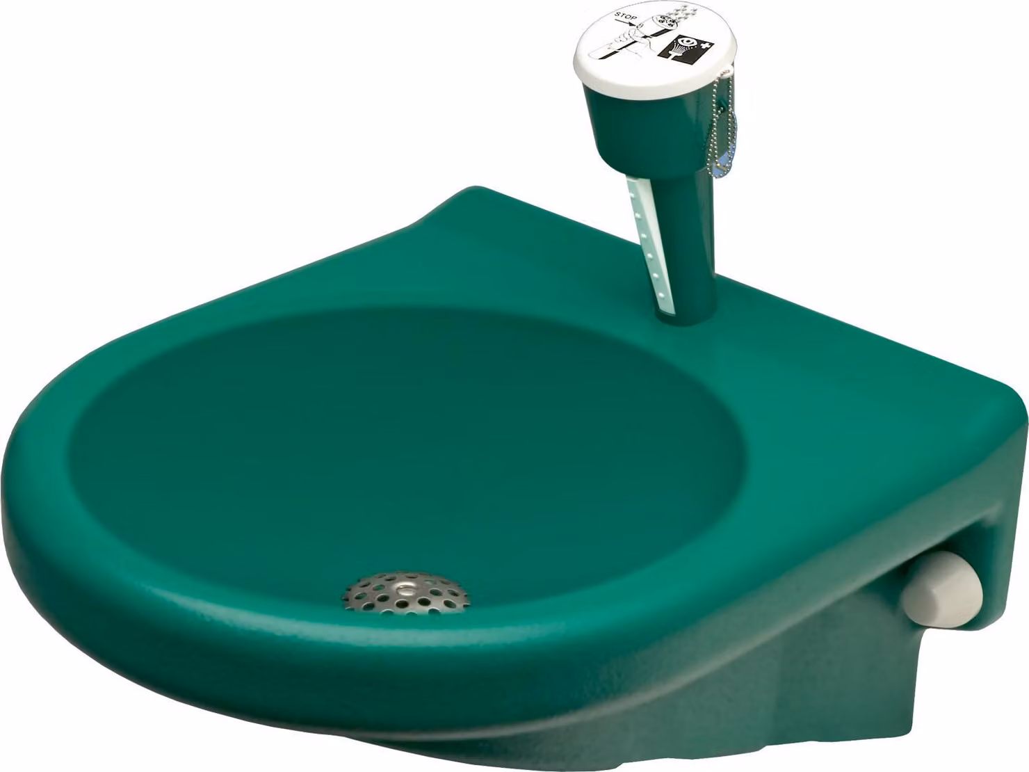 KWC AR doccia oculare, box, con raccolta dell'acqua, verde