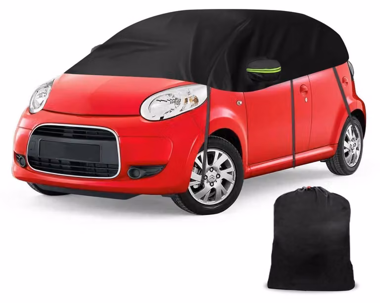 Copertura parziale per auto, compatibile con Citroen C1 (2005-2022) - Impermeabile, resistente al vento, protezione per tutte le condizioni atmosferiche