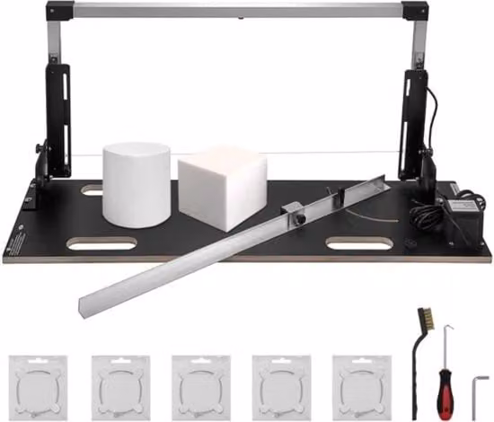 Tagliaplastica termico per schiuma colore argento con lunghezza massima di taglio 132 cm