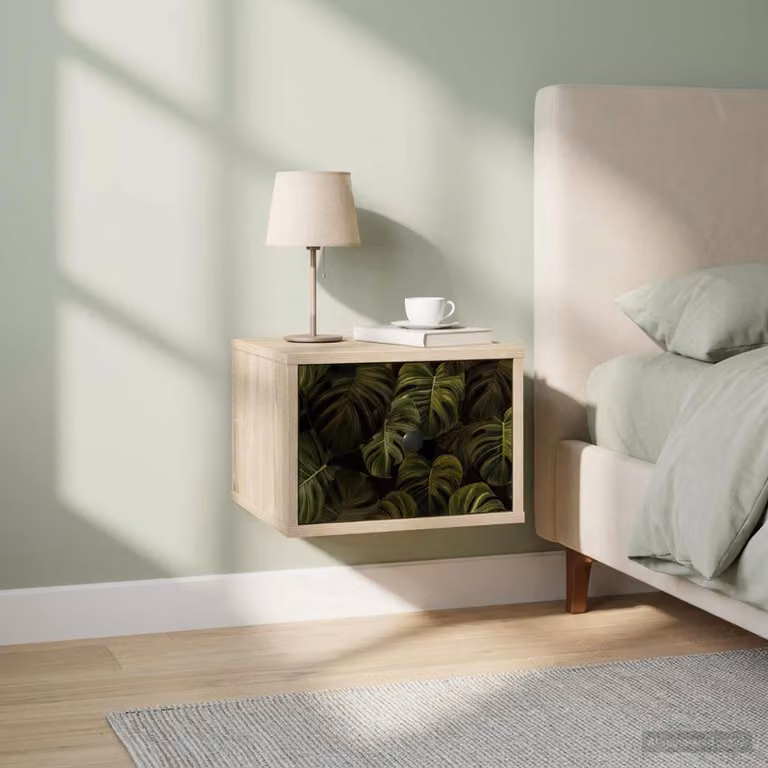 Set di 2 comodini sospesi vidaXL ELBURG in Rovere Sonoma