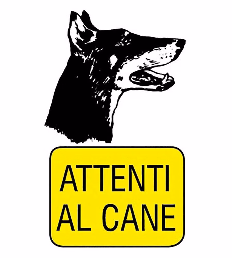 ROSH EcoTarga "Attenti al cane" 20x30 cm spessore 0,5 mm