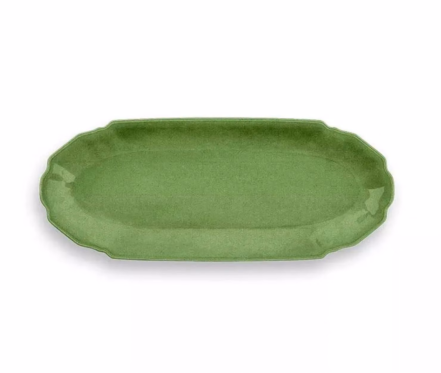 Vassoio Antipasti/Caffè in melamina, Linea York Verde, dim. 47x19cm