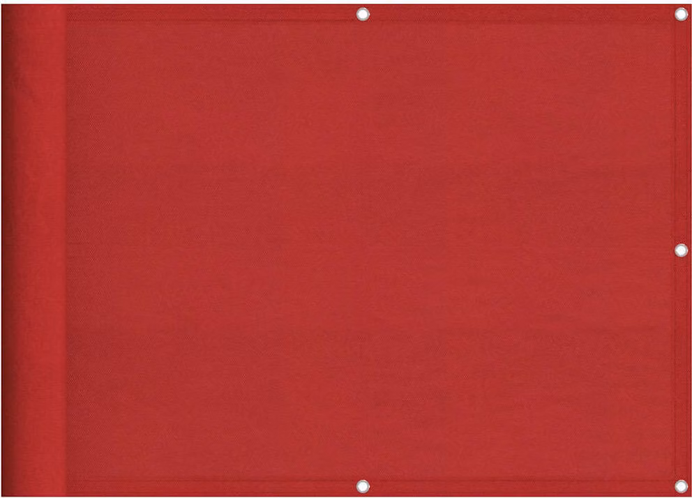 Paravento da Balcone Rosso 75x800 cm 100% Poliestere Oxford