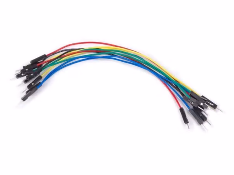 Set di cavi jumper breadboard AWG - Un pin maschio a maschio - 5,9" (15 cm) - 10 pezzi