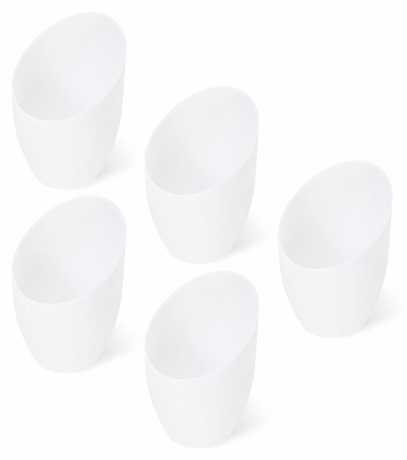 Set di 5 paralumi in plastica per lampade da terra, colore bianco