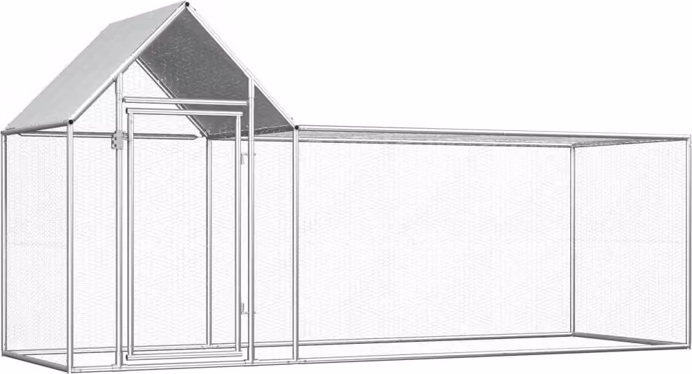 Pollaio 3x1x1,5 m in Acciaio Zincato