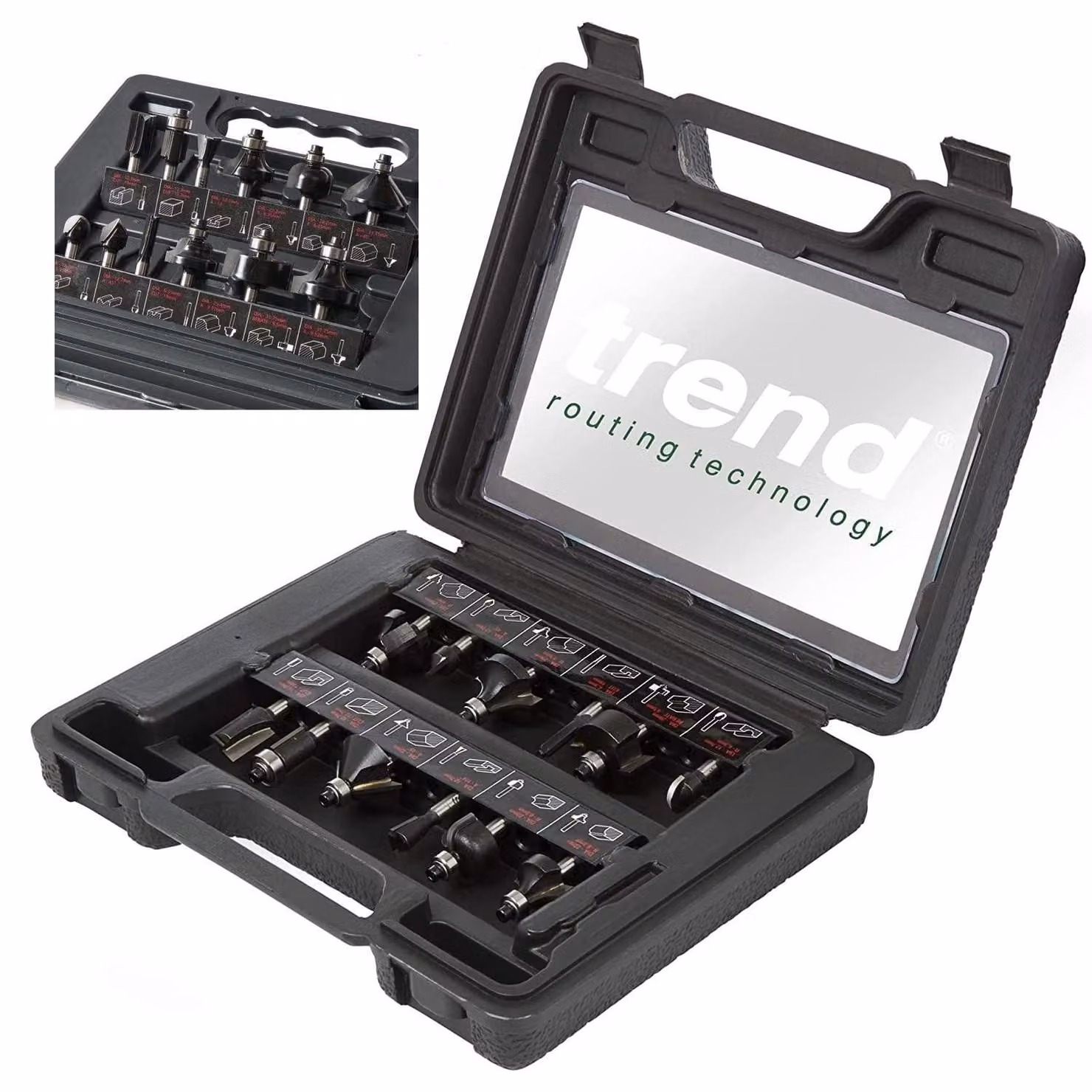Set di 12 utensili da taglio, versatile, per legno, ad uso decorativo