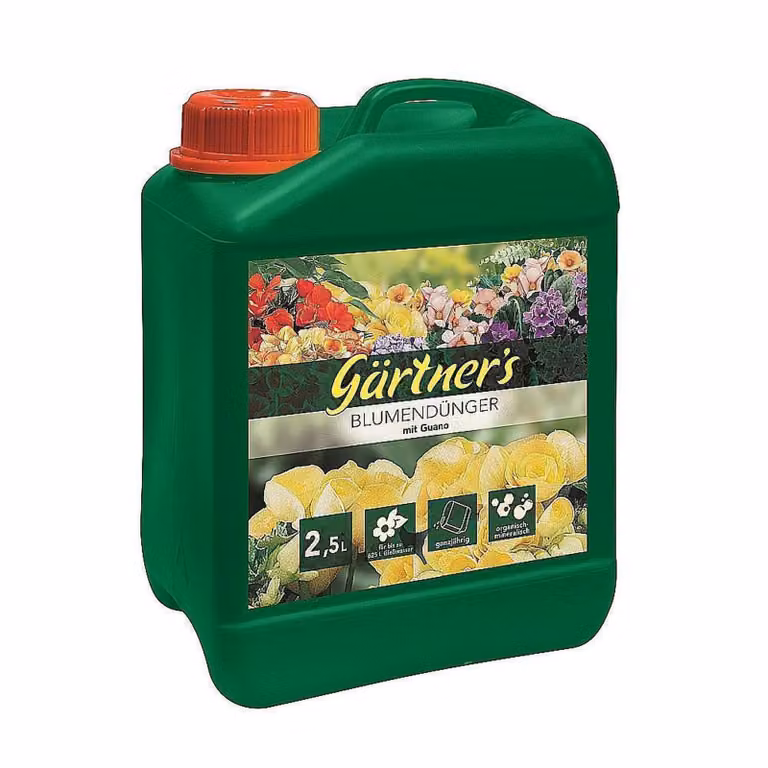 Concime per fiori di Gärtner con guano 2,5l