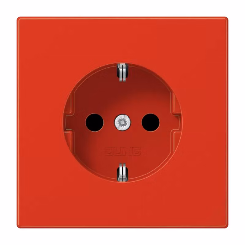 Jung LS1520BFKIRT Presa SCHUKO® 16 A 250 V rossa