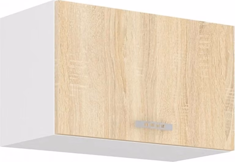 Armadietto per cappa aspirante SABRYA - larghezza 60 cm, rovere sonoma / bianco
