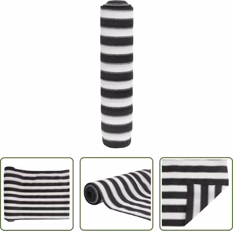 Il paravento Living Store antracite e bianco 1,2x25 m HDPE 75 g/m²