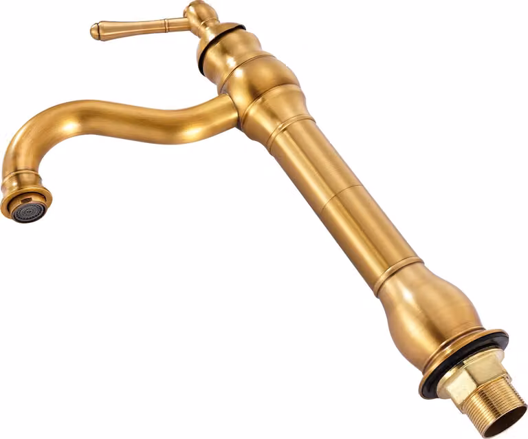SucceBuy miscelatore monocomando per lavabo con scarico a pulsante, rubinetto per lavabi, bagni e camper, corpo in ottone