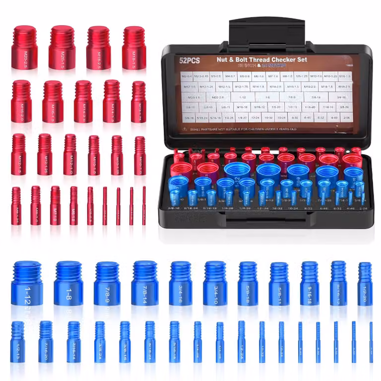 Solidchoice - Set completo di 52 elementi per il controllo dei fili, ideale per lavori di precisione