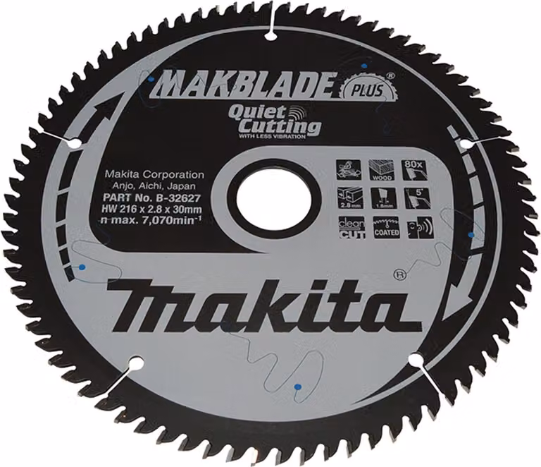 Sega Makita MAKBLADE+. 216x30x80Z B-32627