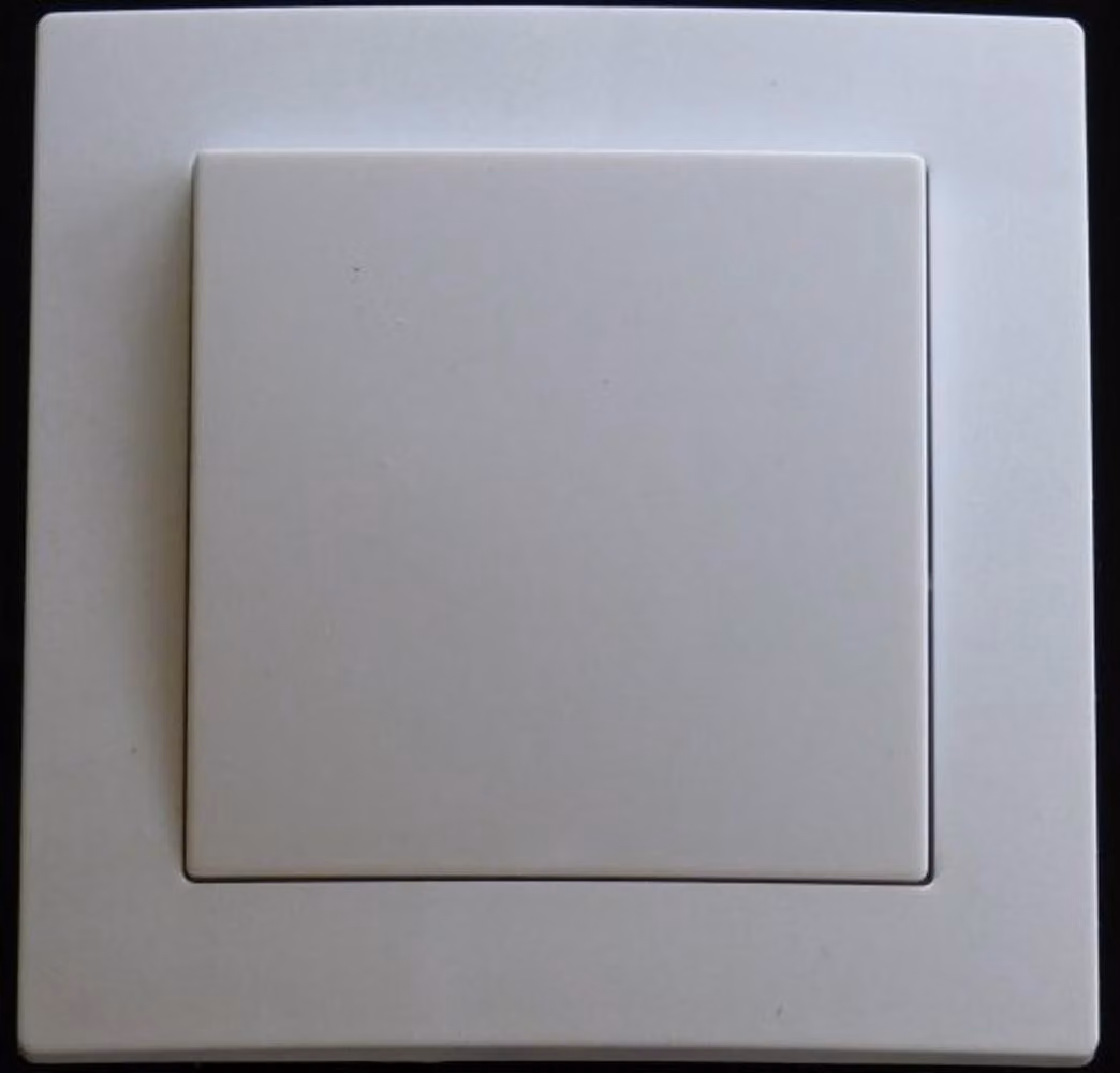 7775 Levina plastica 1x commutatore bianco 250 Volt 10 Ampere