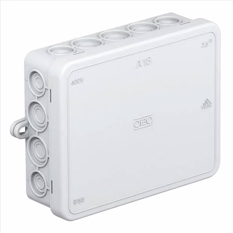 OBO Scatola di giunzione IP55 A18 125x100x38 mm grigio chiaro