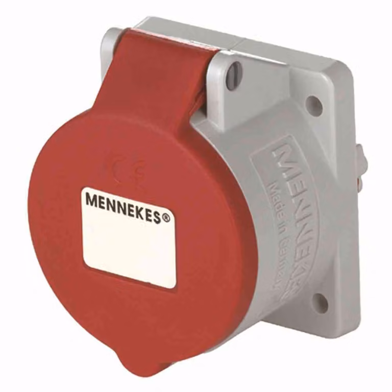 Presa a muro Mennekes Presa a muro 32A 5 poli 400V rossa da superficie