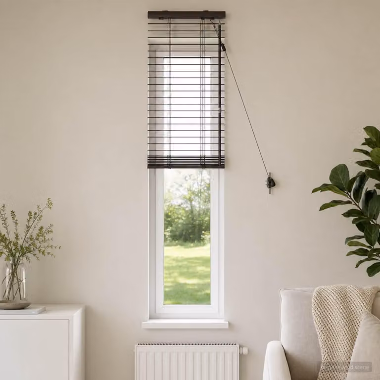 Persiane avvolgibili per finestre Venet, colore marrone scuro, dimensioni 50 x 160 cm, larghezza lamelle 35 mm