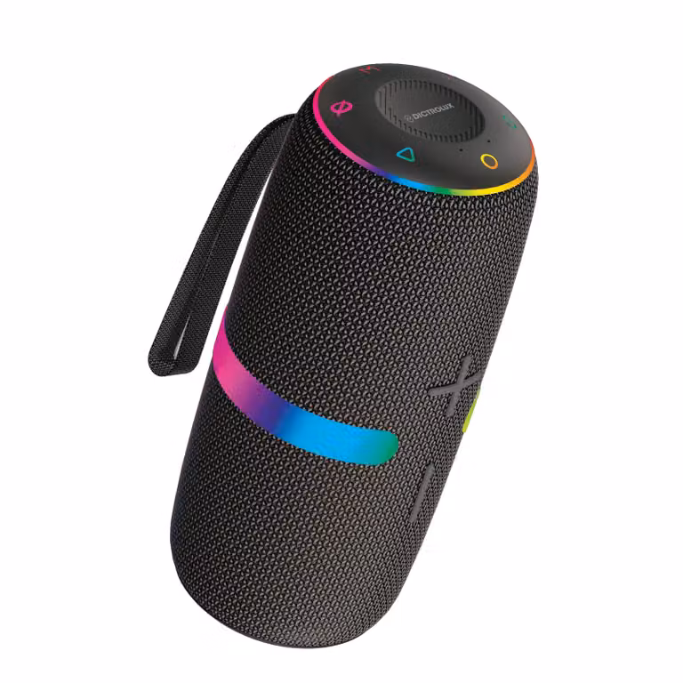 Cassa Bluetooth Wireless Dictrolux DLX0032 con LED e connessione USB-C
