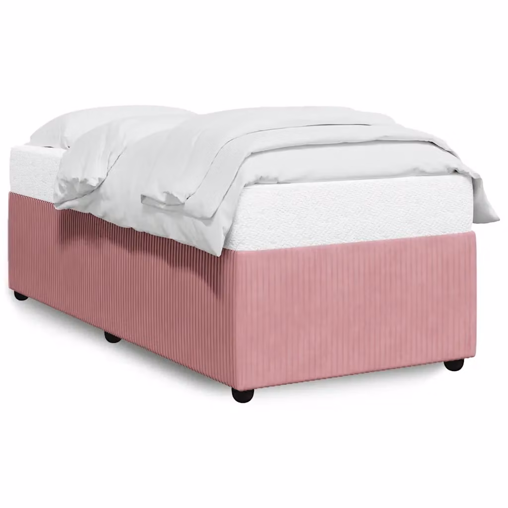 vidaXL Giroletto in Velluto Rosa L 90 x P 190 cm – 2