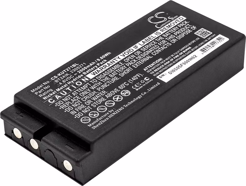 TECHTEK Batteria compatibile con [Ikusi] BERLINDE, GH, IK3, IK3 transmitters, IK4, IKONTROL, IKONTROL 2305271, JASO, KONECRANES, T70 console box, T70
