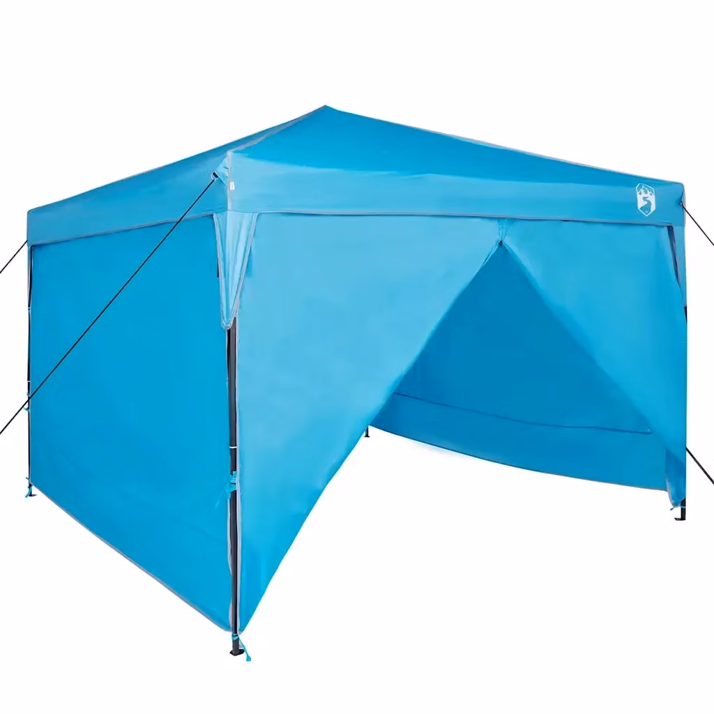 Tenda Gazebo da Festa Blu in Tessuto di Poliestere L/P/H: 290 x 290 x 251 cm – 2