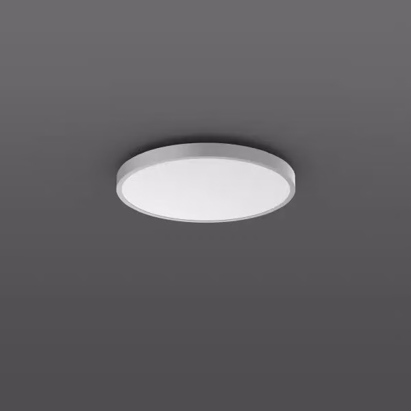 RZB Triona, 85 W, 7050 lm, 827-865, argento, faretti da soffitto e da parete DALI, D 1009 H 88, 104°, plastica (PMMA) opalina 312392.004.2.76
