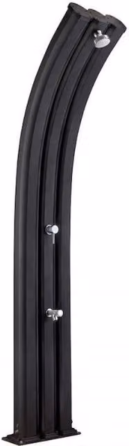 Doccia Solare Energy Pro Arkema Design in Alluminio con Lavapiedi e Miscelatore, Colore Antracite e Bianco, 75 Litri