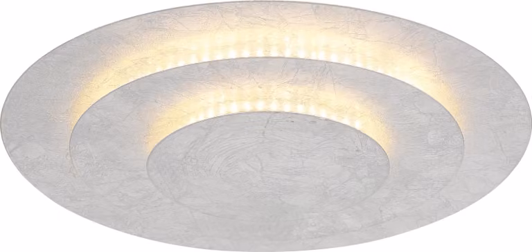 Plafoniera a LED, metallo argentato, P 35 cm