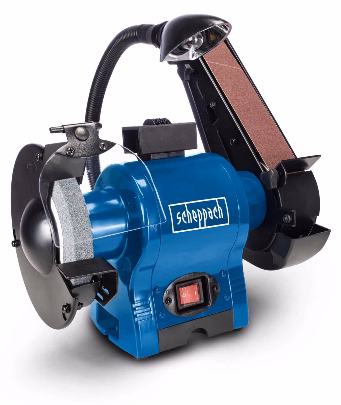 Levigatrice combinata Scheppach BGS700 | 250 W | disco abrasivo Ø 150 mm | larghezza 50 mm | lunghezza nastro abrasivo 686 mm | velocità nastro 15 m/s