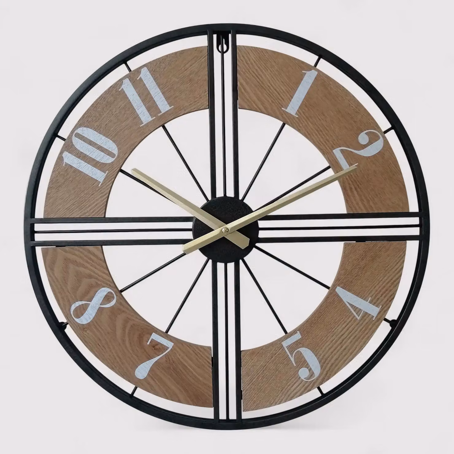 Coleo - Orologio da parete grande con design a ruota