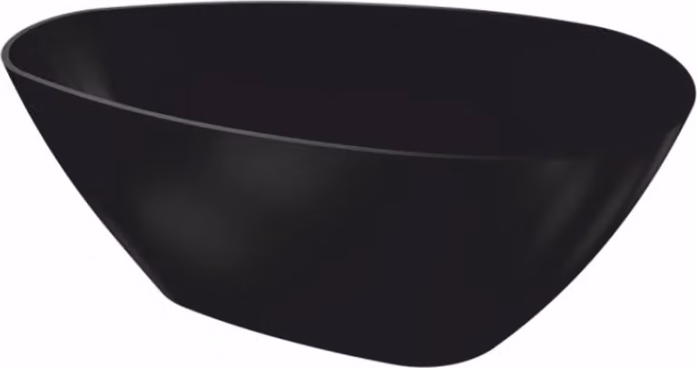 Casa Padrino Vasca da bagno freestanding nero opaco 150 cm - Bagno Interno